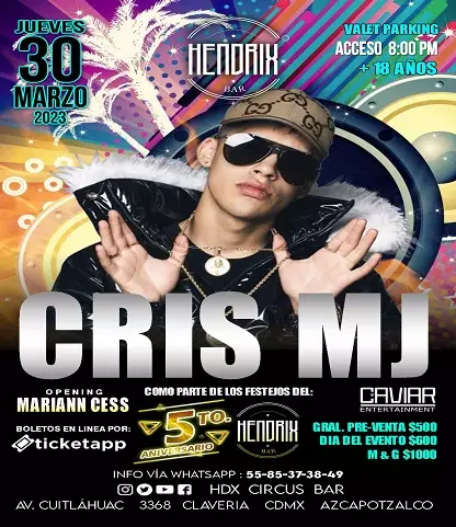 CRIS MJ EN HDX | Imagen principal